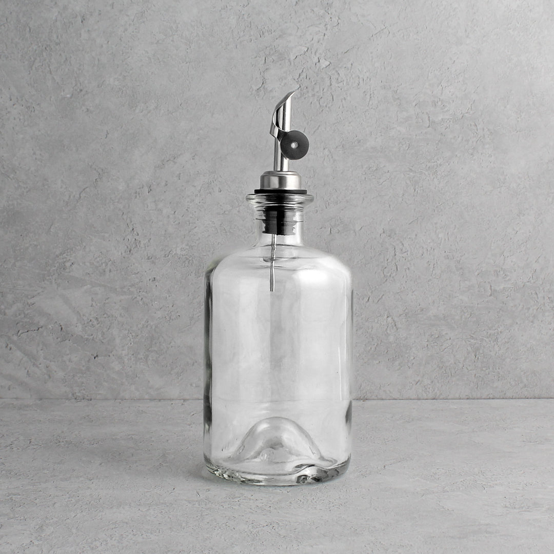 Clear Glass Oil Bottle