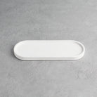 White Concrete Stone Triple Tray - Namie Home