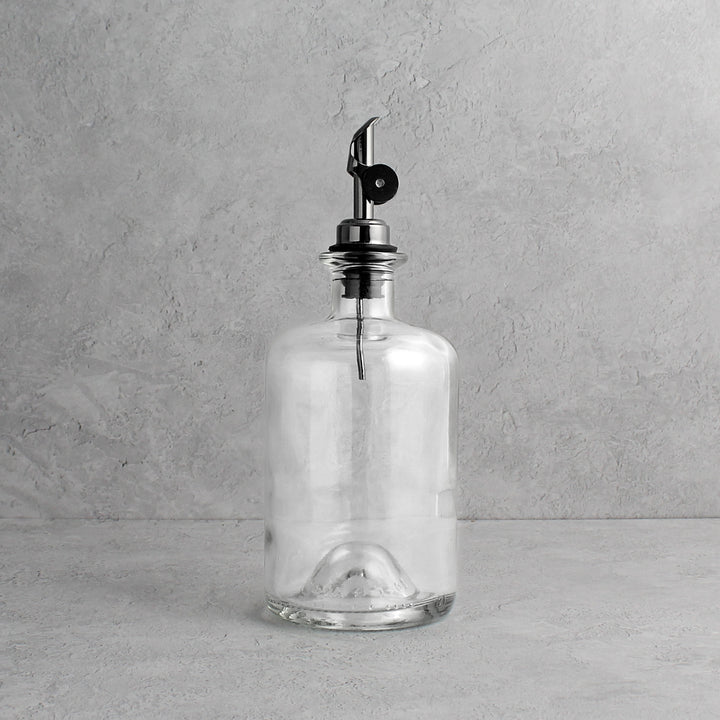 Clear Glass Oil Bottle