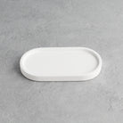 White Concrete Stone Double Tray - Namie Home