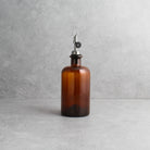 Amber Glass Oil Bottle With Label - Namie Home