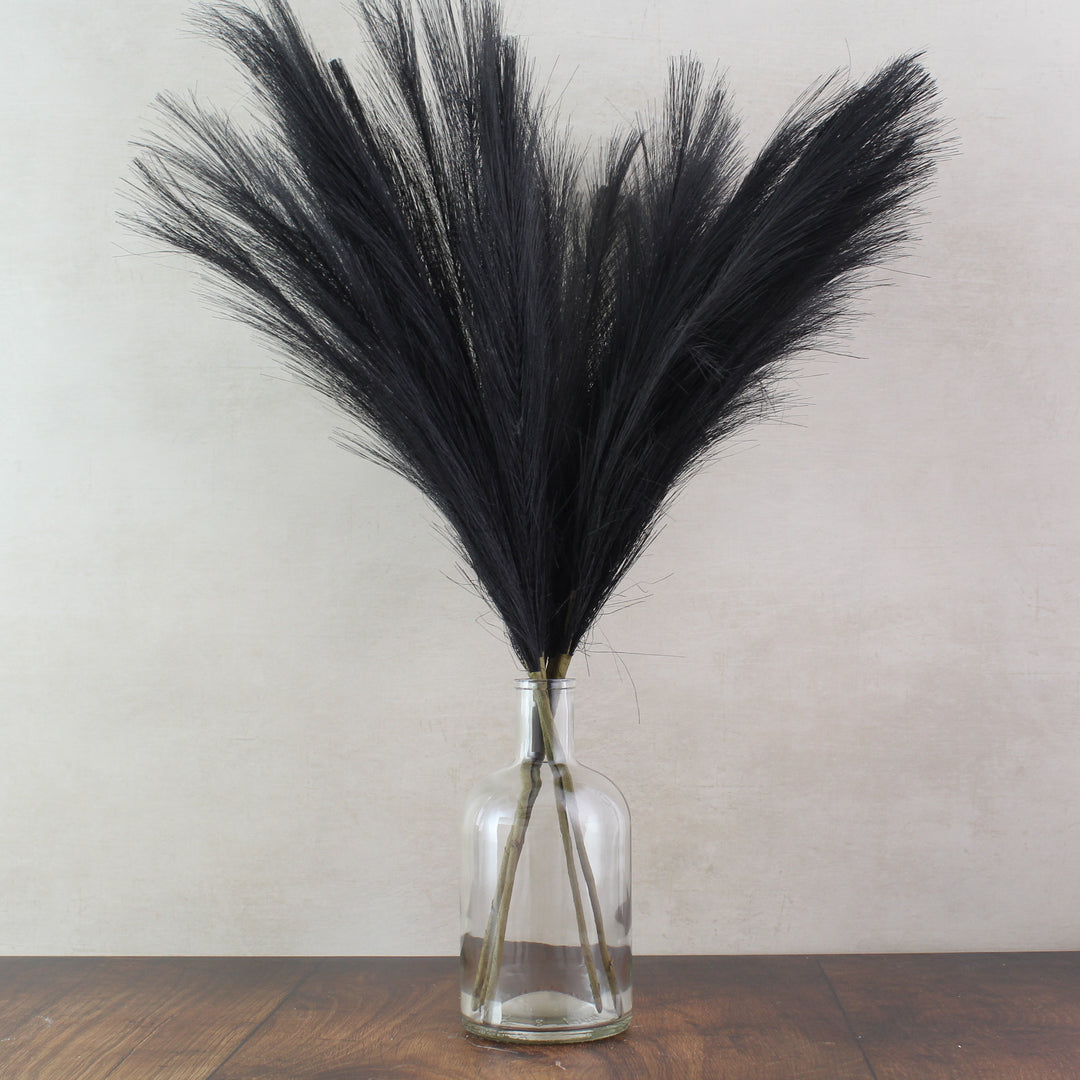 60cm Pampas & Glass Vase