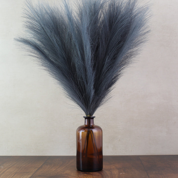 56cm Pampas & Glass Vase