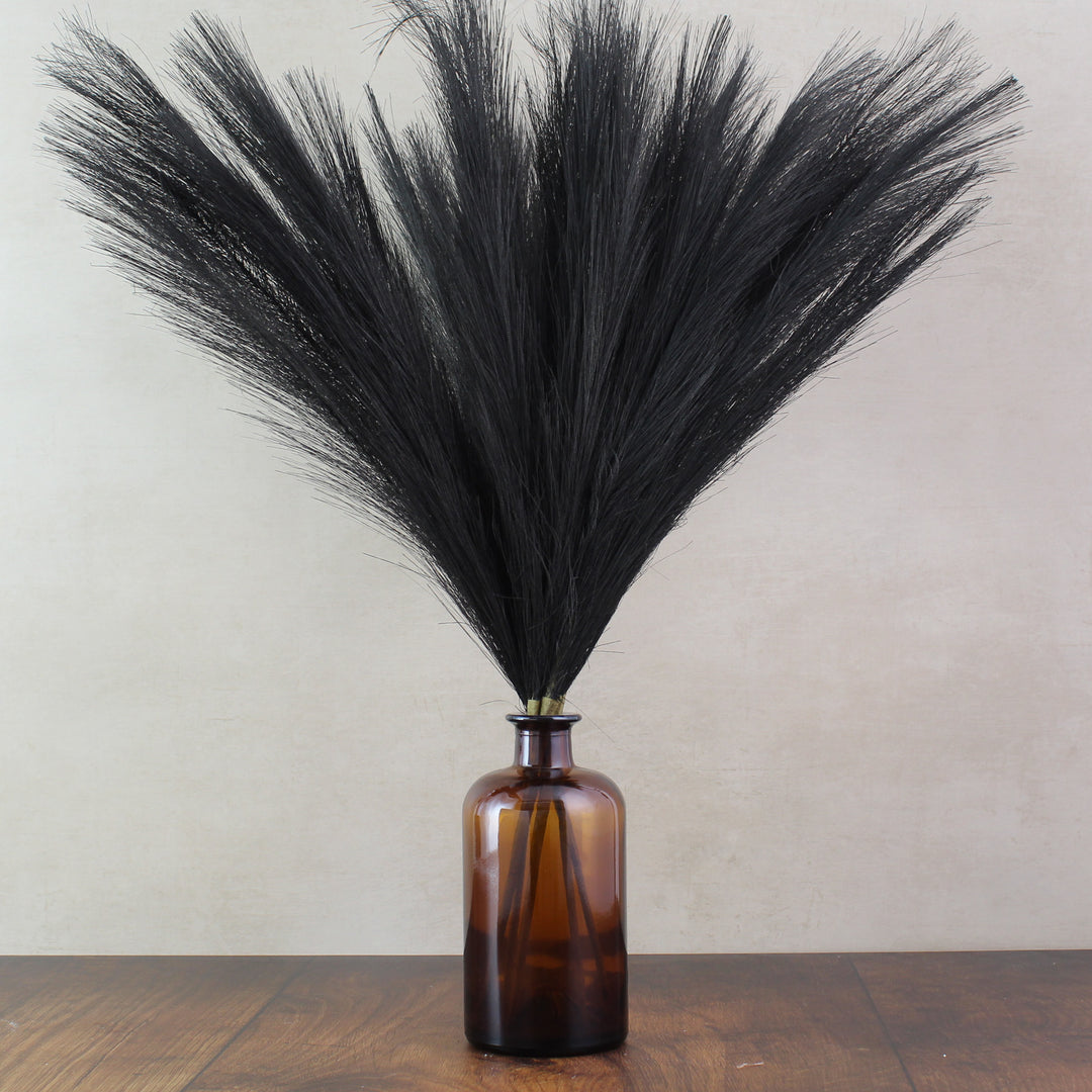 56cm Pampas & Glass Vase