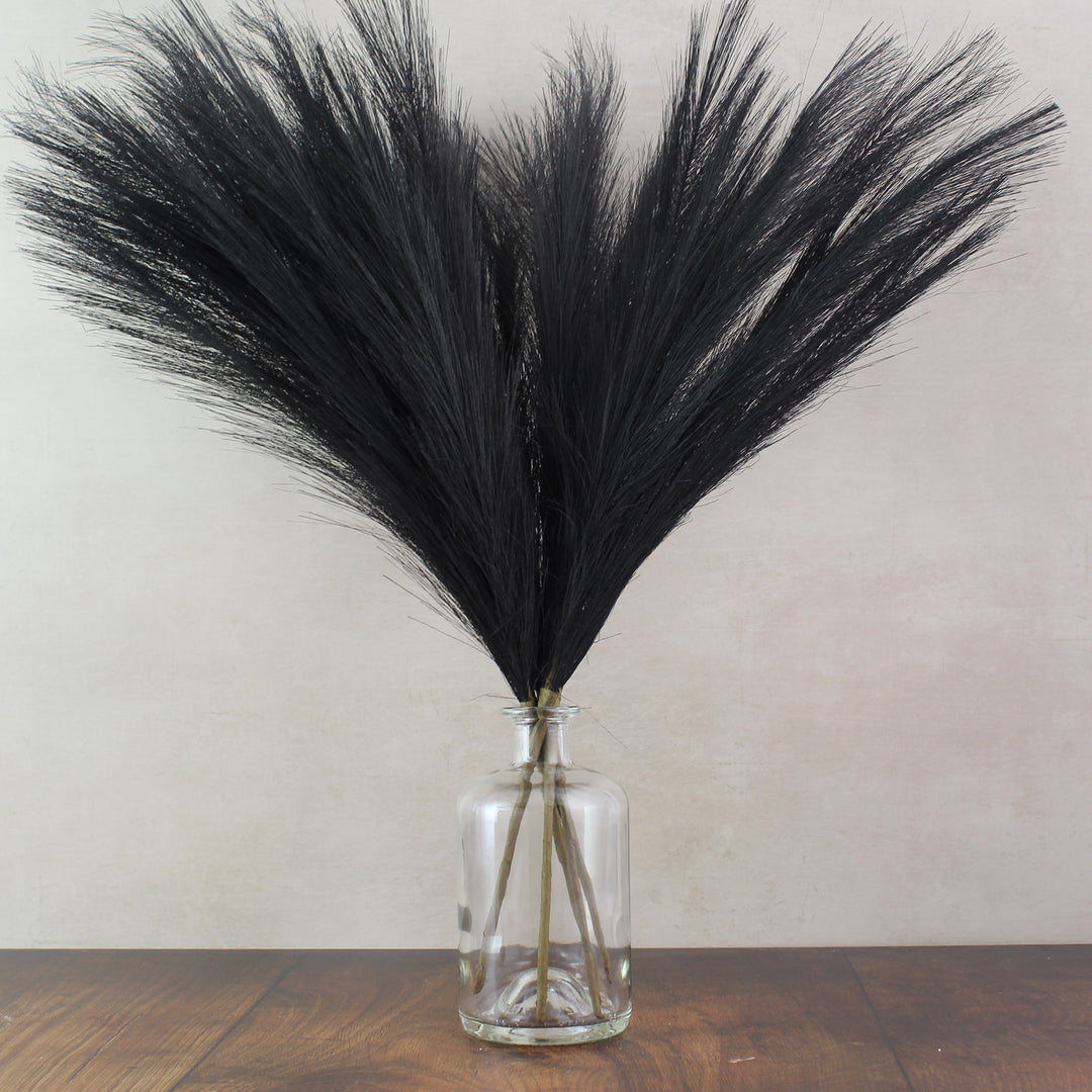 56cm Pampas & Glass Vase