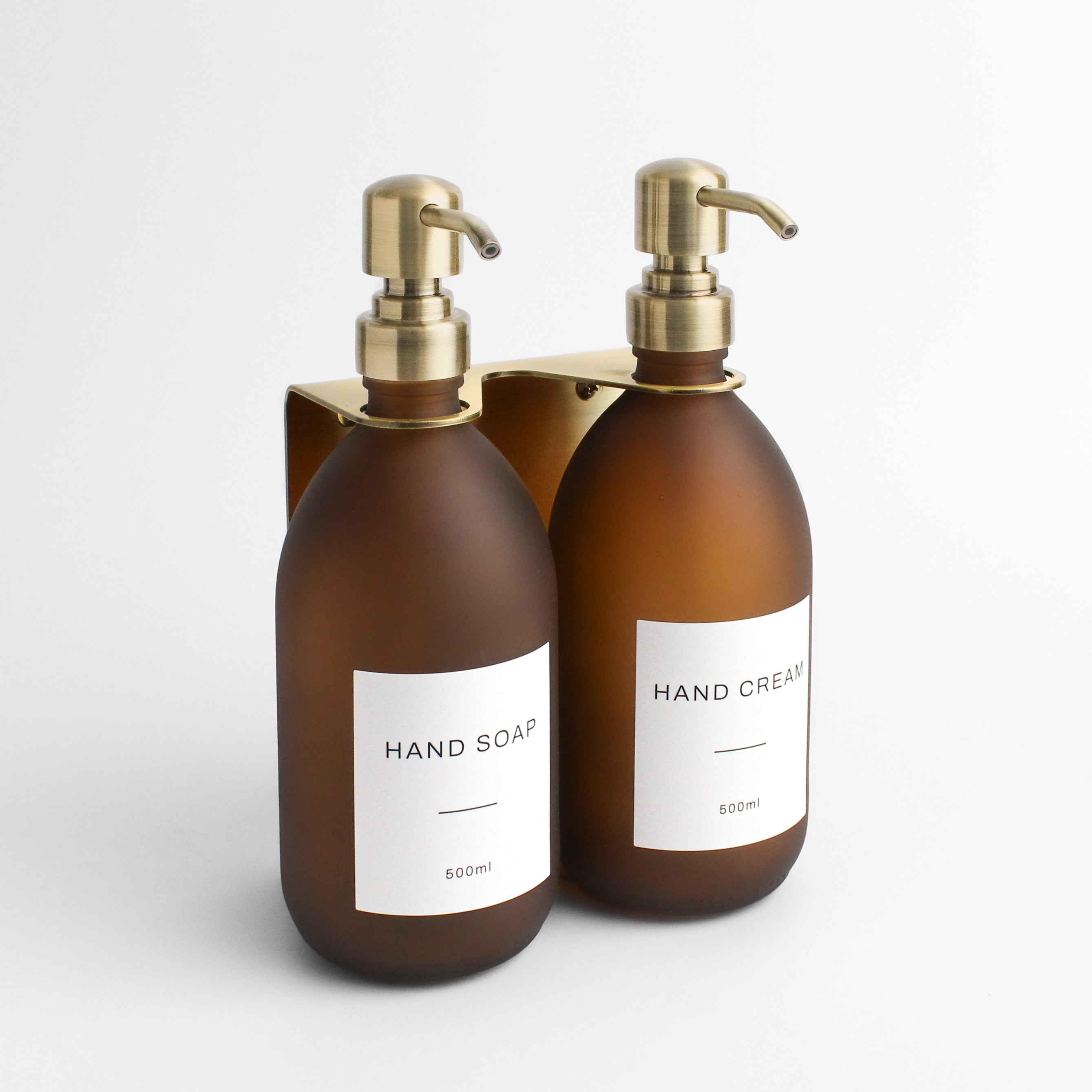 Gold Wall-Mounted Bathroom Dispenser Bundle