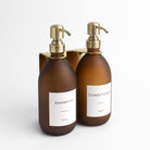 Gold Wall-Mounted Bathroom Dispenser Bundle