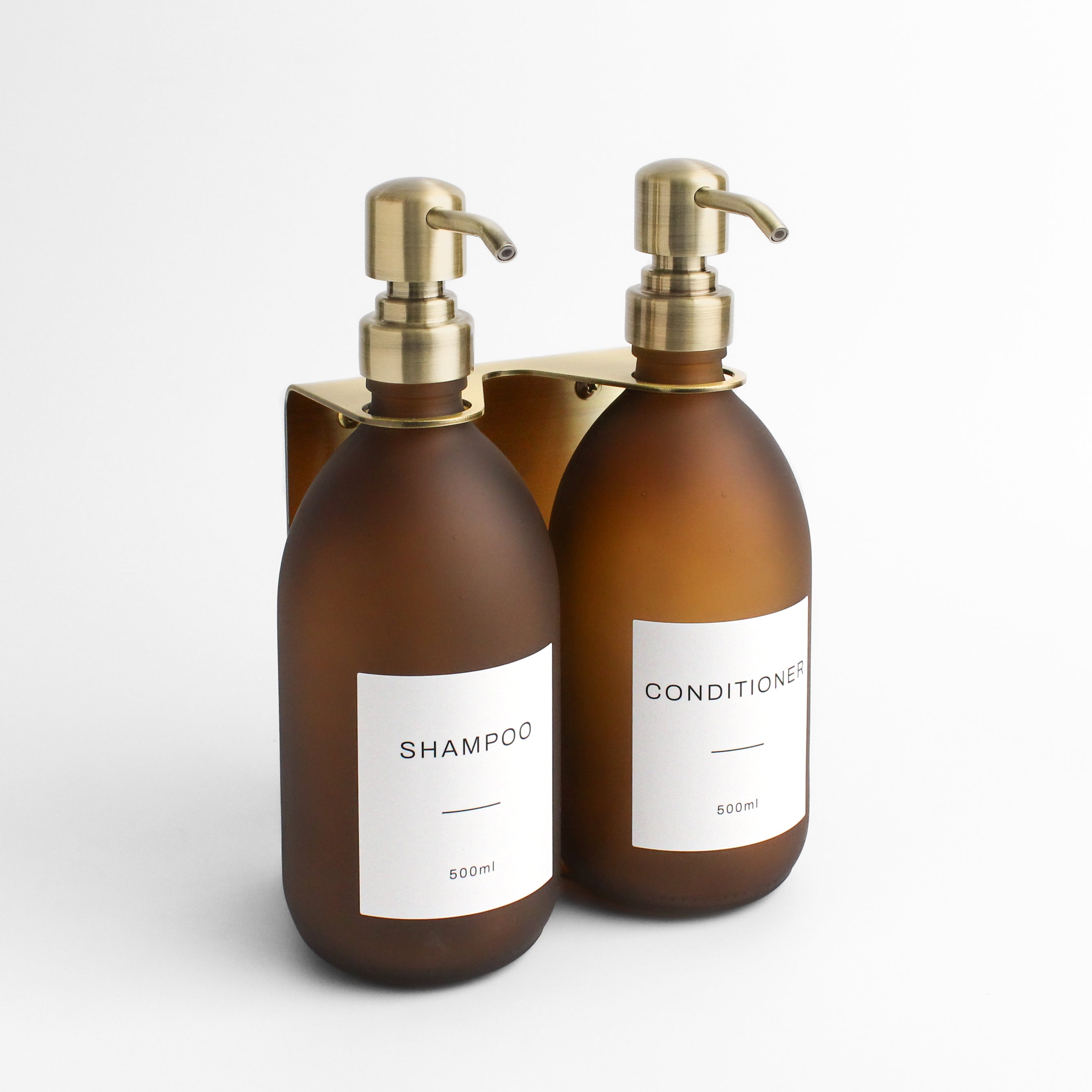 Gold Wall-Mounted Bathroom Dispenser Bundle