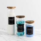 Glass Storage Jar With Acacia Lid For Laundry - Namie Home