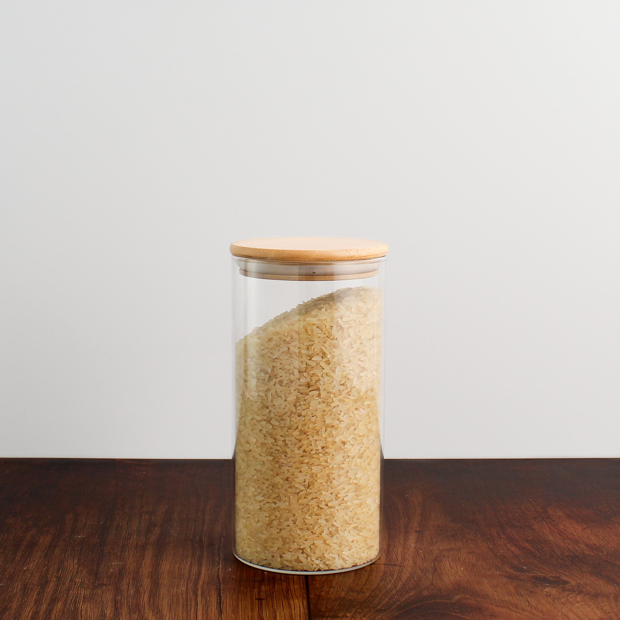 Glass Storage Jar With Bamboo Lid - Namie Home