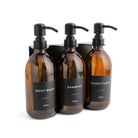 Body Wash, Shampoo & Conditioner Amber Glass Set - Namie Home