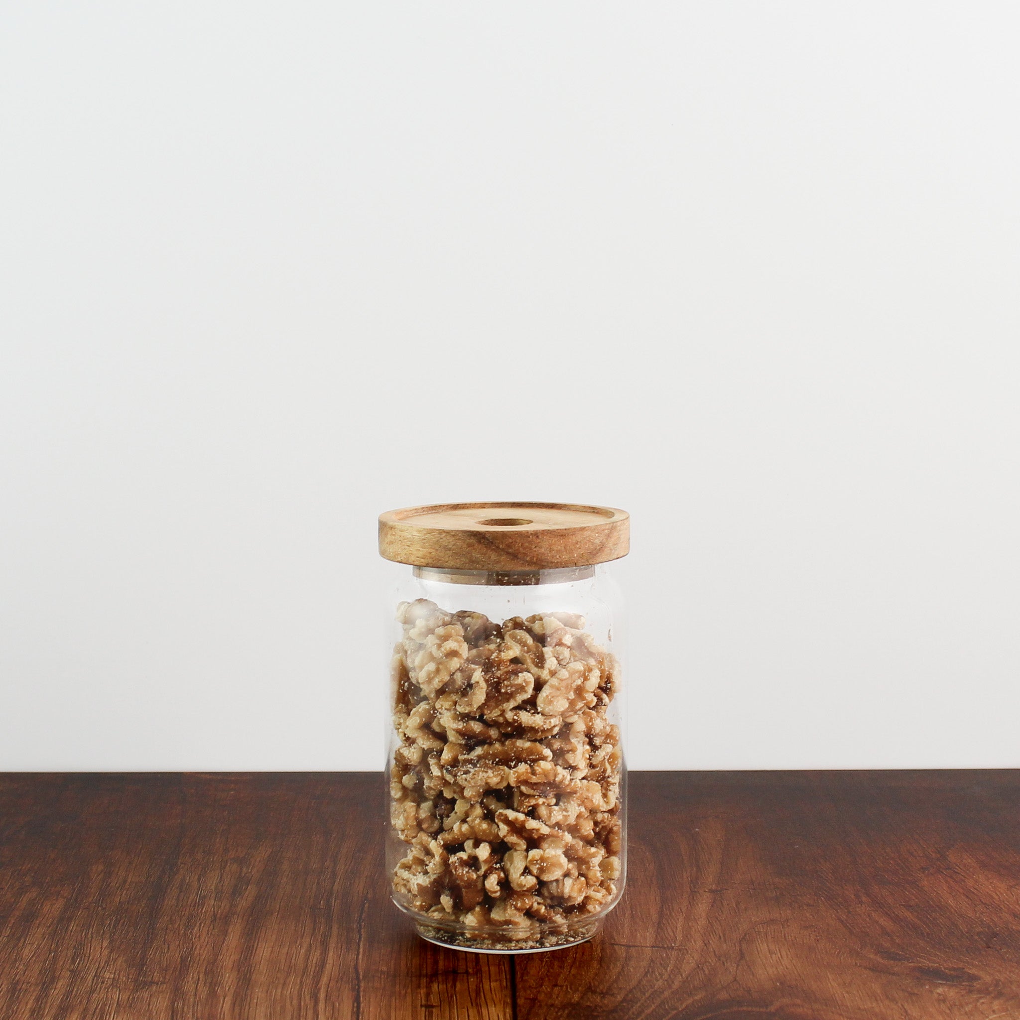 Glass Storage Jar With Acacia Lid - Namie Home