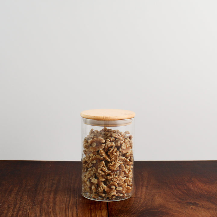 Glass Storage Jar With Bamboo Lid