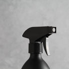 Matte Black Glass Spray Bottle Set of 3 with Black Stone Tray
