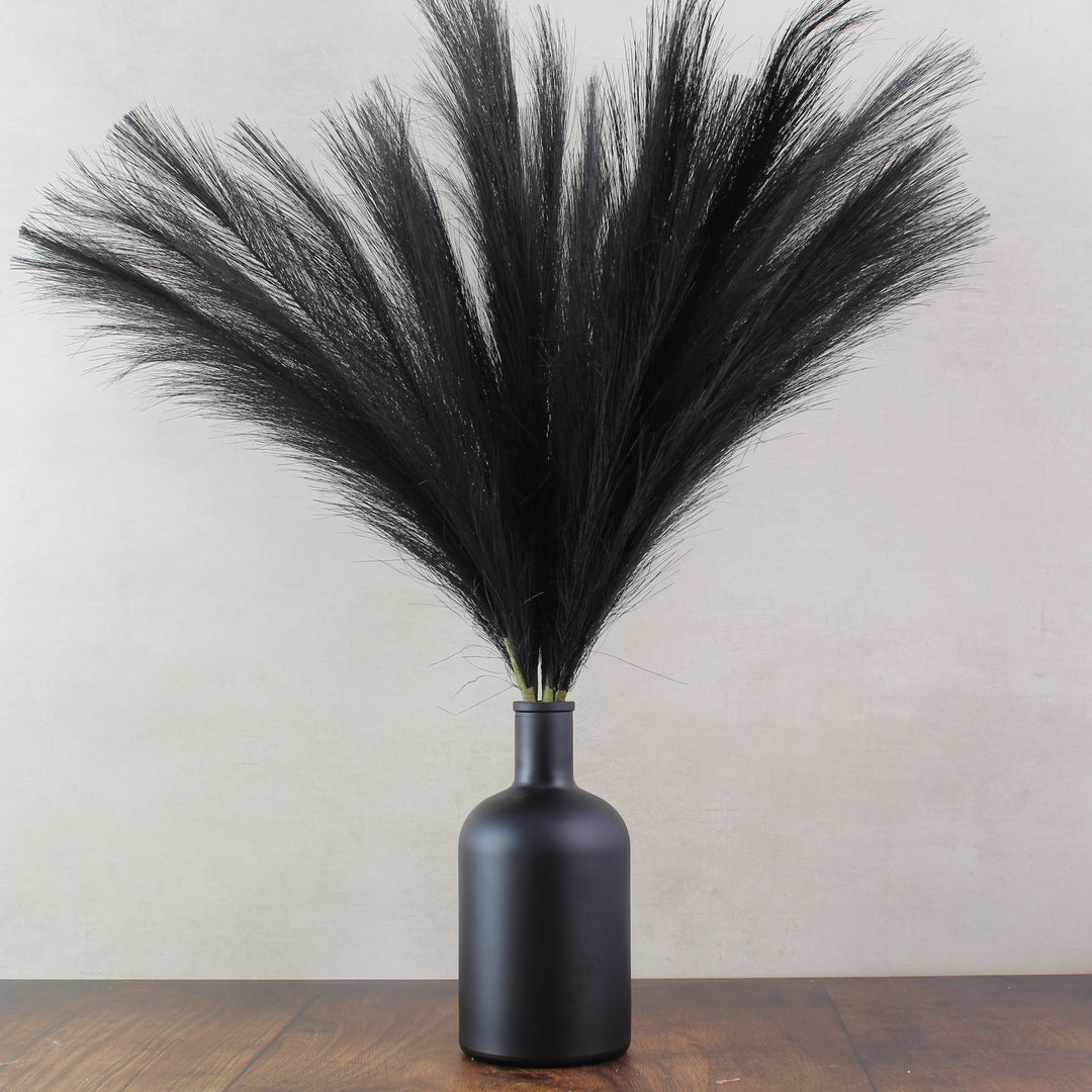 60cm Pampas & Glass Vase