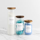 Glass Storage Jar With Acacia Lid For Laundry - Namie Home