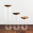 Glass Storage Jar With Acacia Lid - Namie Home