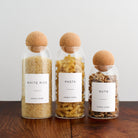 Glass Cork Ball Storage Jar For Pantry - Namie Home