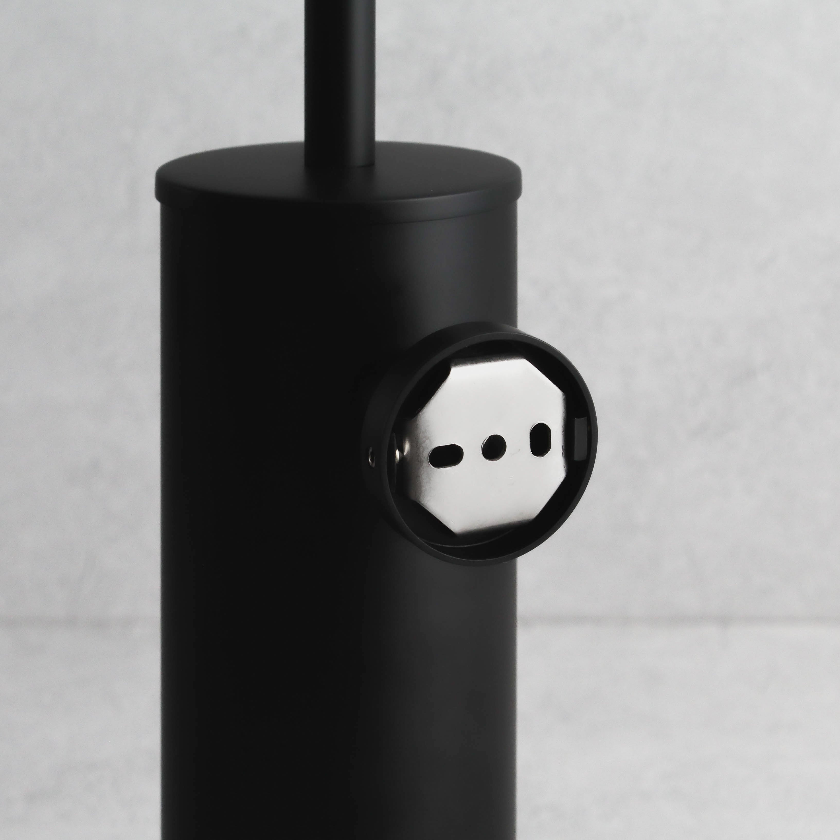 Matte Black Toilet Brush & Holder - Namie Home