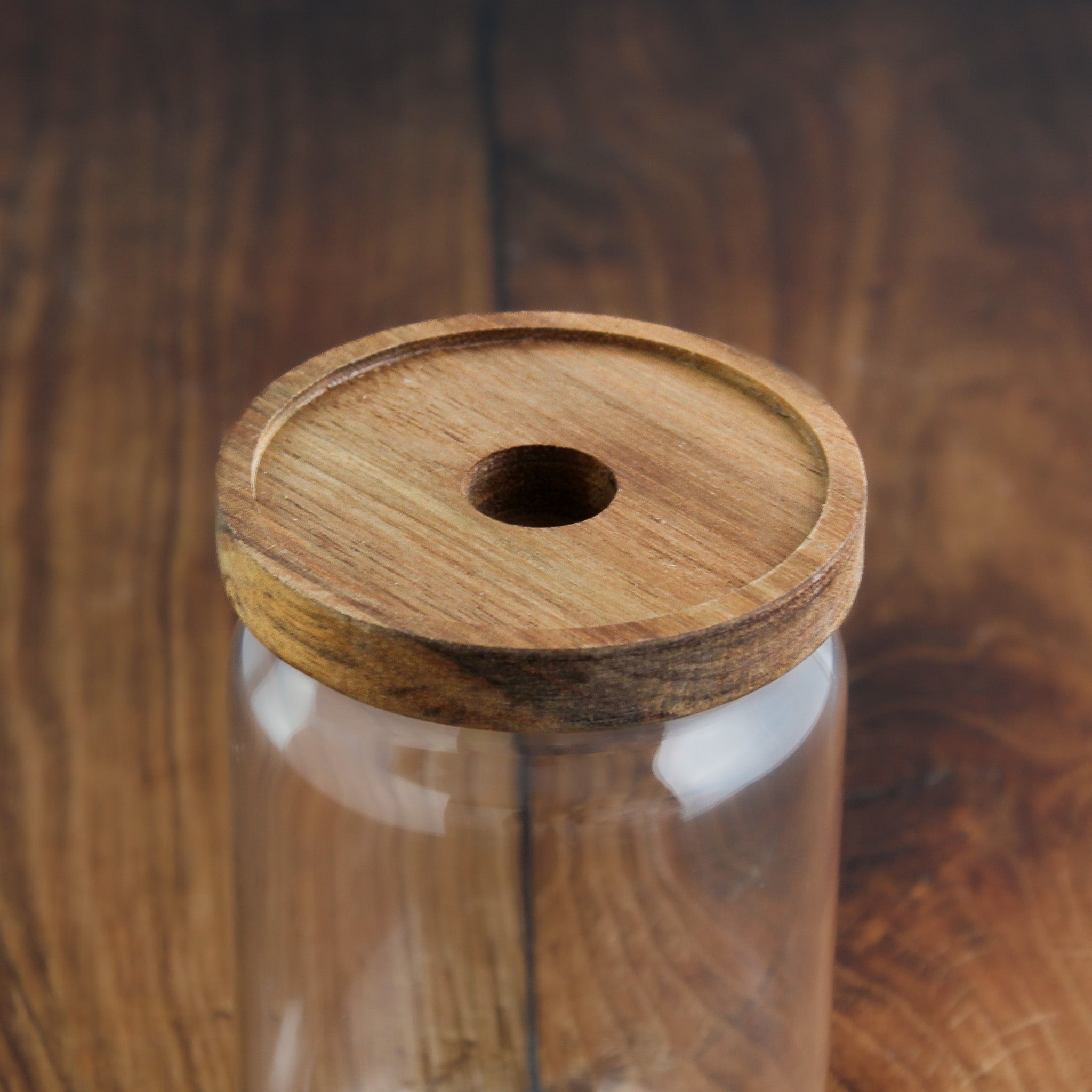 Glass Storage Jar With Acacia Lid For Pantry - Namie Home