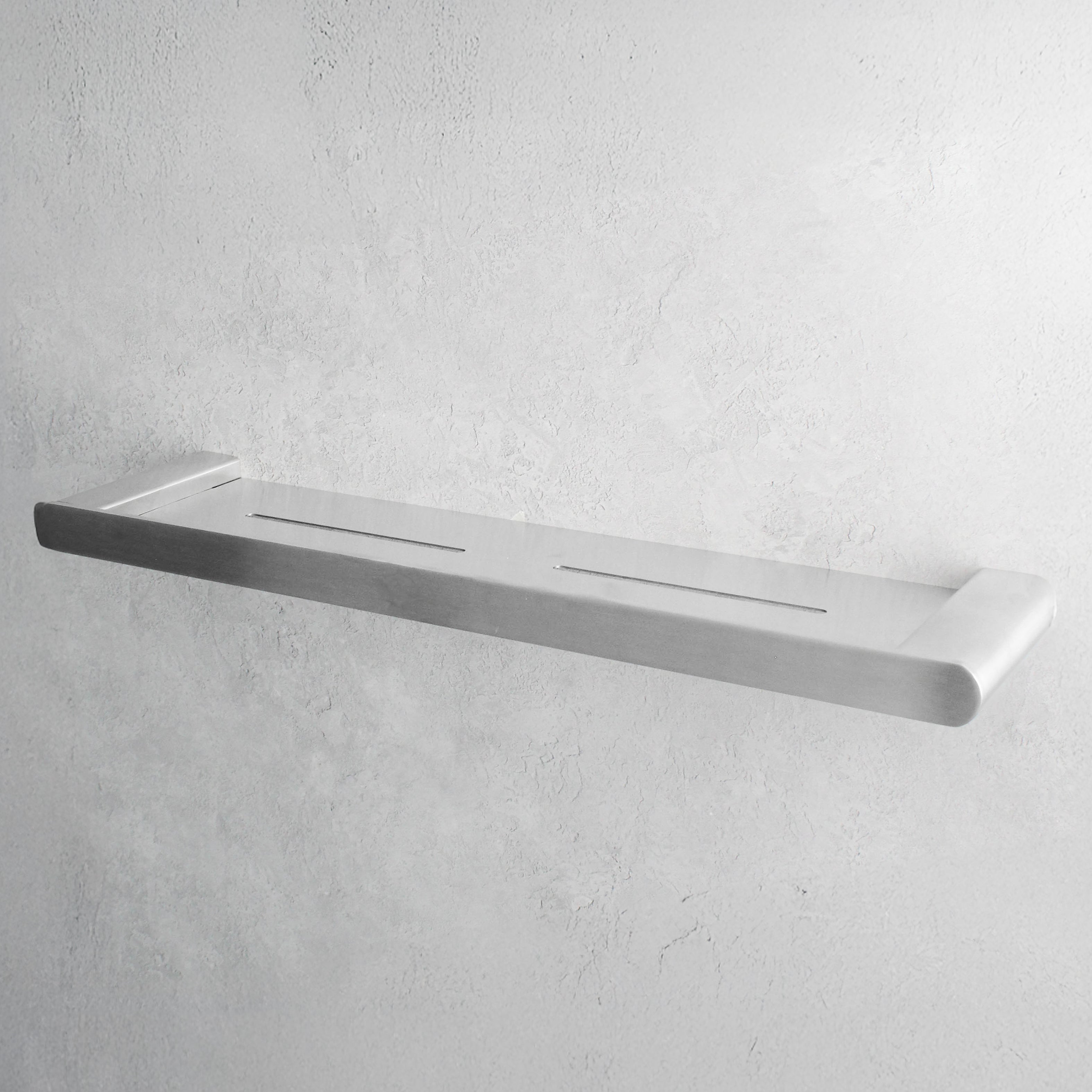 Brushed Silver Shower Shelf - Namie Home