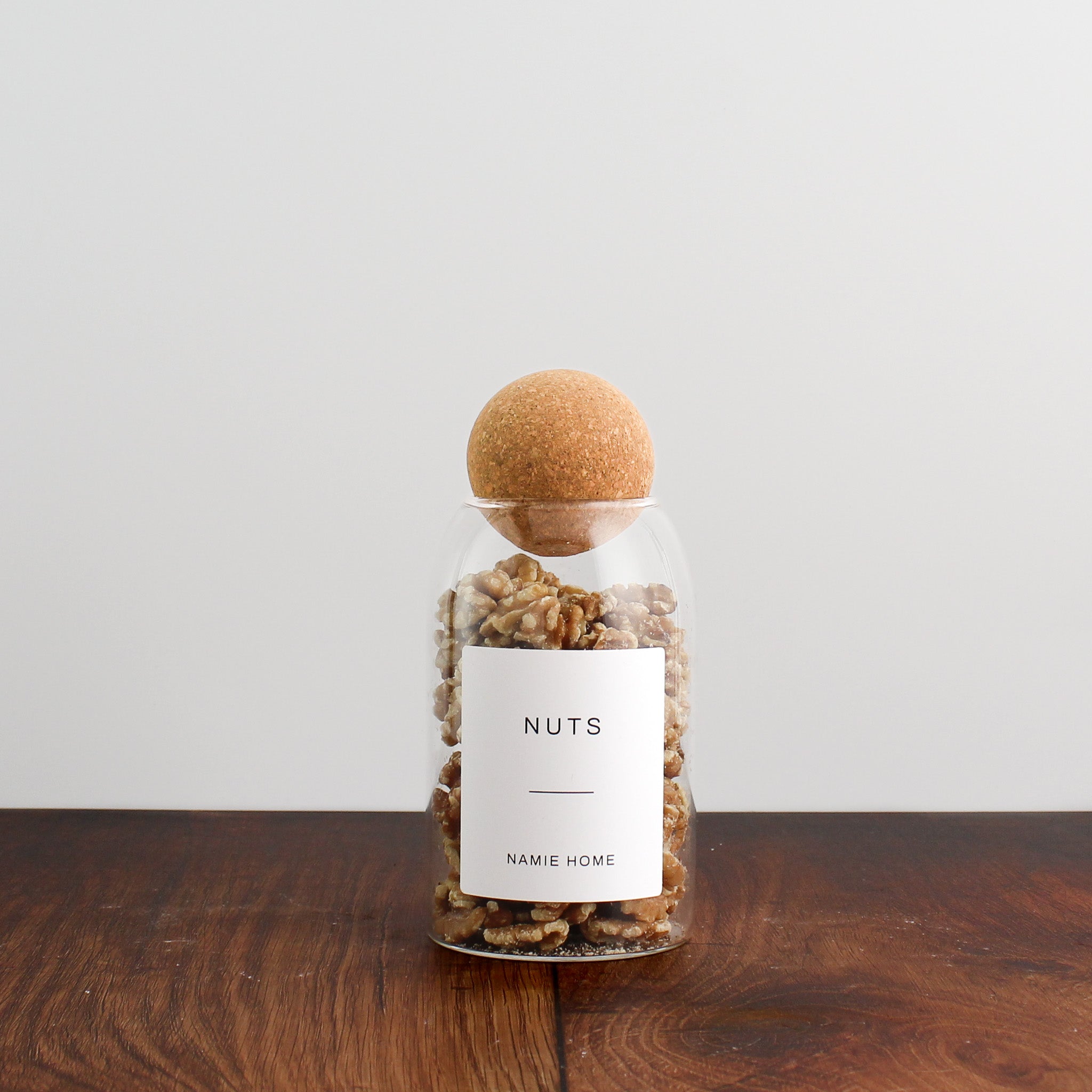 Glass Cork Ball Storage Jar For Pantry - Namie Home