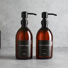 Hand Soap & Hand Cream Amber Plastic Set - Namie Home