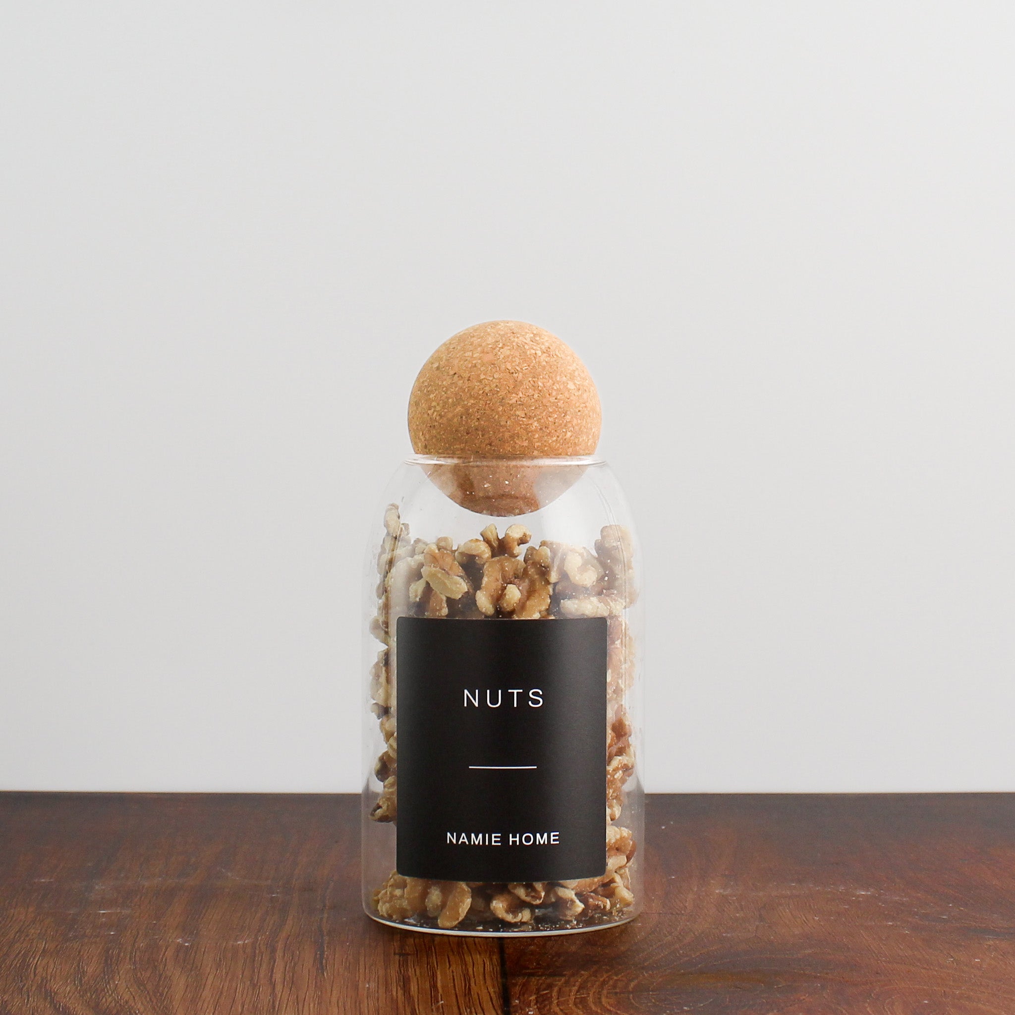 Glass Cork Ball Storage Jar For Pantry - Namie Home