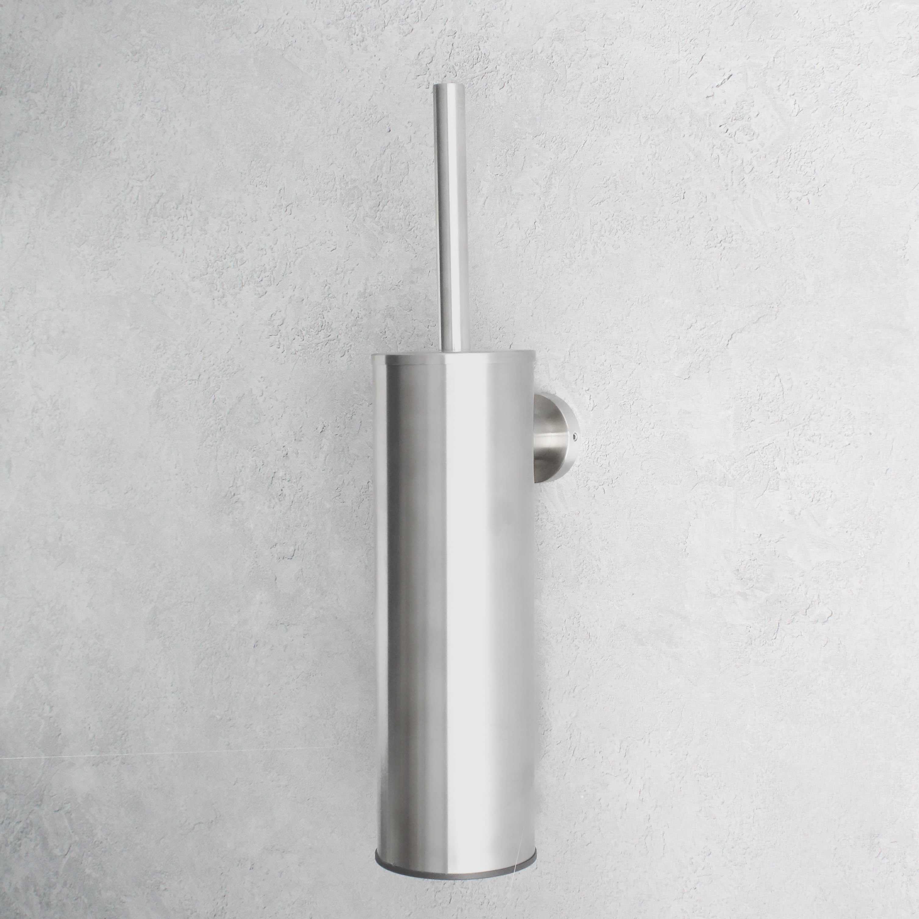 Brushed Silver Toilet Brush & Holder - Namie Home