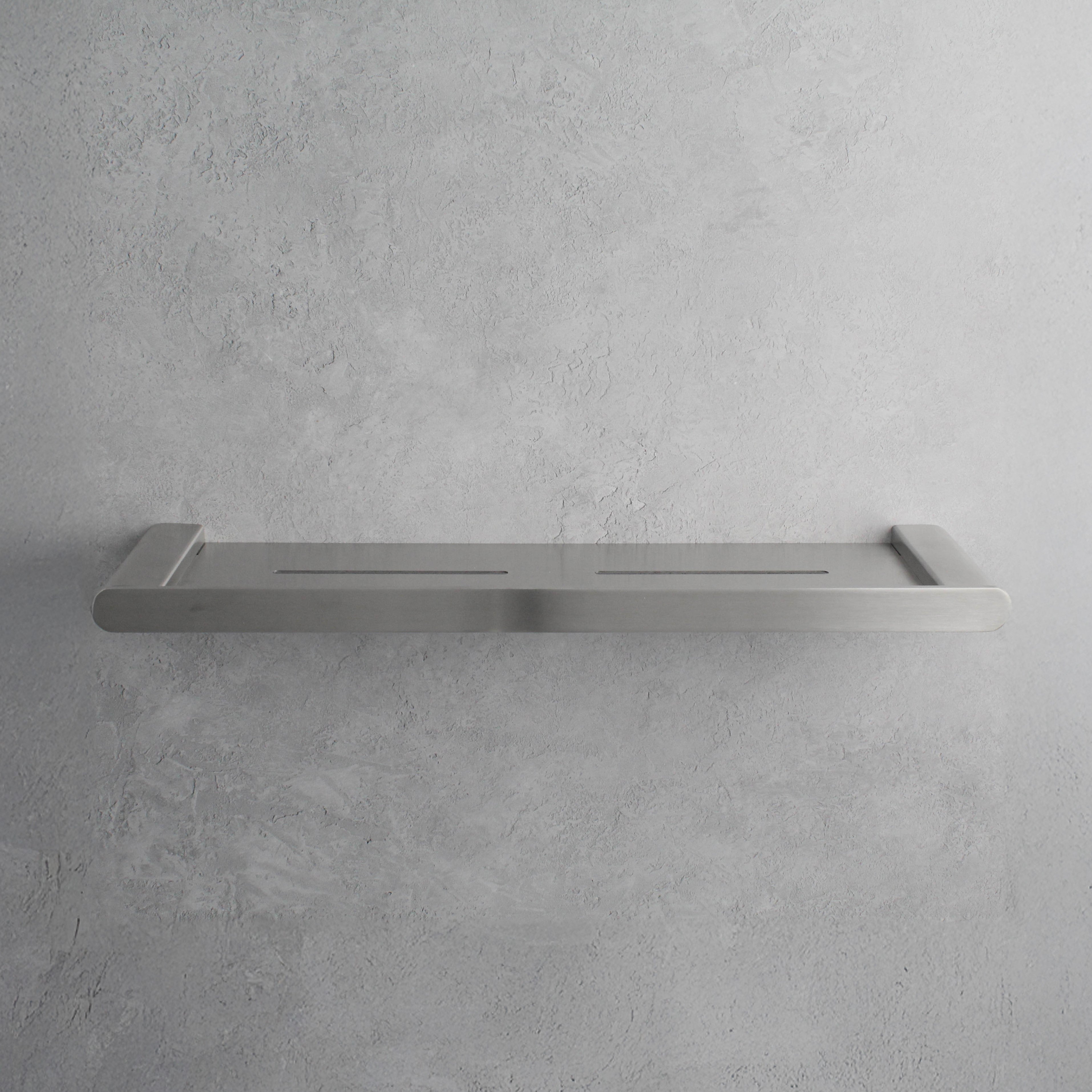 Brushed Silver Shower Shelf - Namie Home