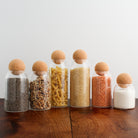 Glass Storage Jar With Cork Ball Lid - Namie Home