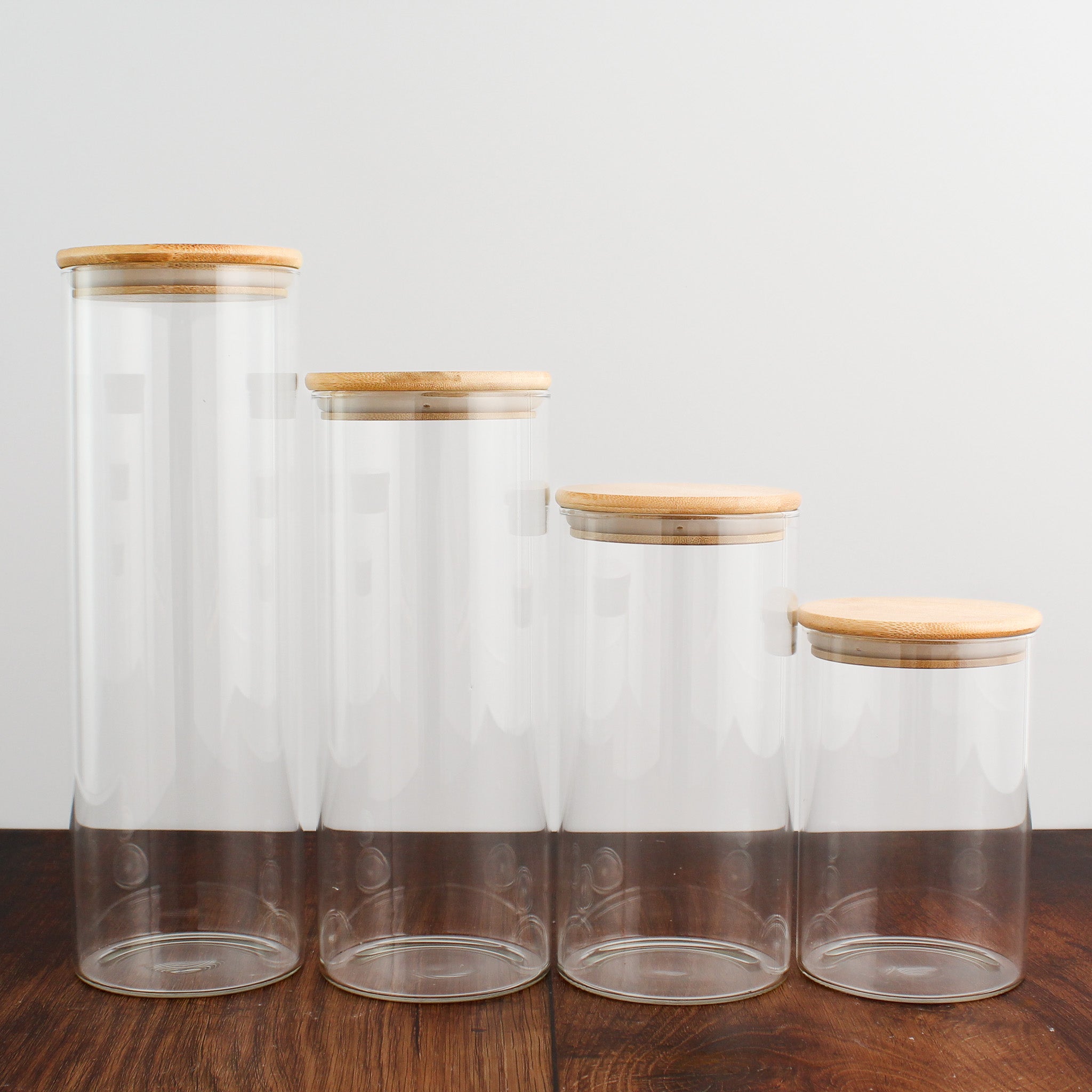 Glass Storage Jar With Bamboo Lid - Namie Home