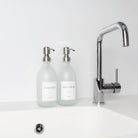 Hand Soap & Hand Cream Frosted White Glass Set - Namie Home