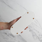 White Concrete Stone Triple Tray - Namie Home