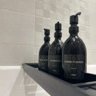 Body Wash, Shampoo & Conditioner Matte Black Glass Set - Namie Home