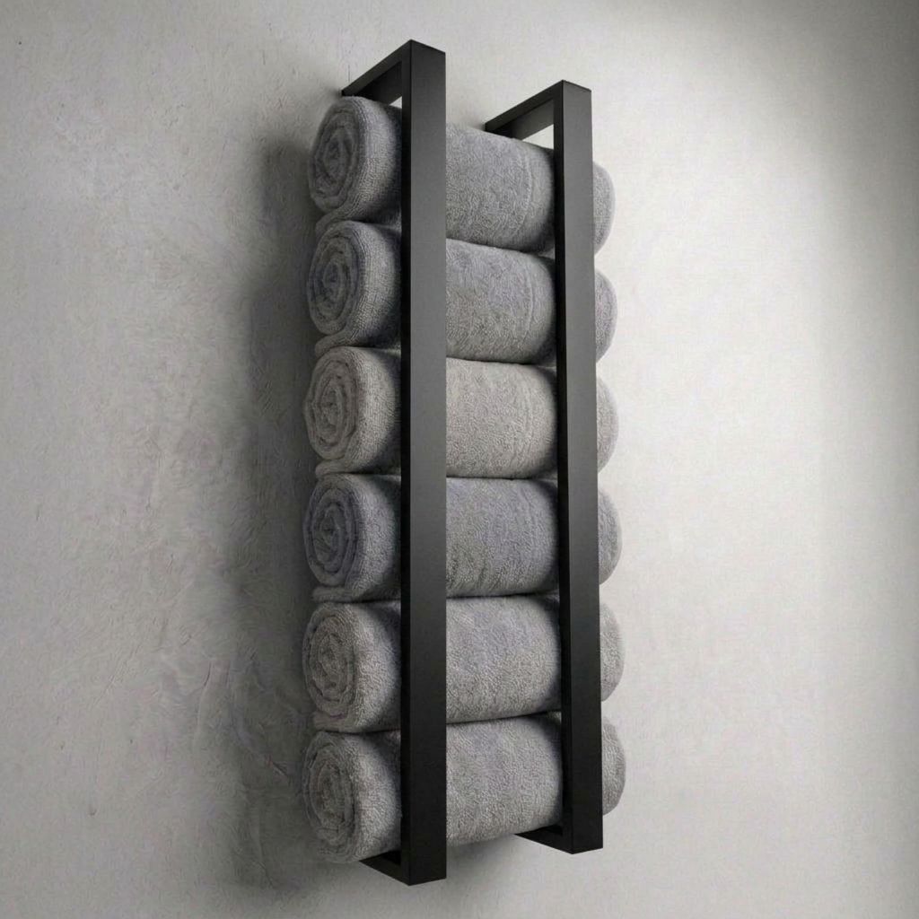 Matte Black Towel Holder