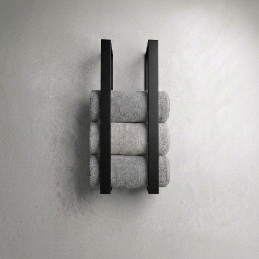 Matte Black Towel Holder