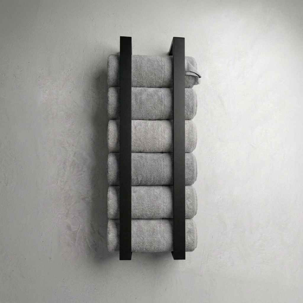 Matte Black Towel Holder