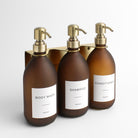 Gold Wall-Mounted Bathroom Dispenser Bundle