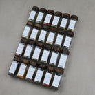 Spice Jar Set With Acacia Lids & 36 White Labels 4