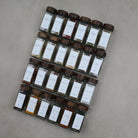 Spice Jar Set With Acacia Lids & 36 White Labels 6