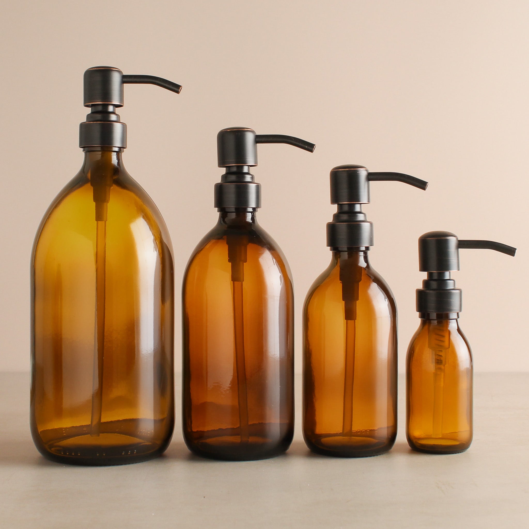 Amber Plastic Soap Dispenser Bathroom Bottles | Free Shipping | Namie ...