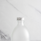 Frosted White Glass Bottle With Screw Cap - Namie Home