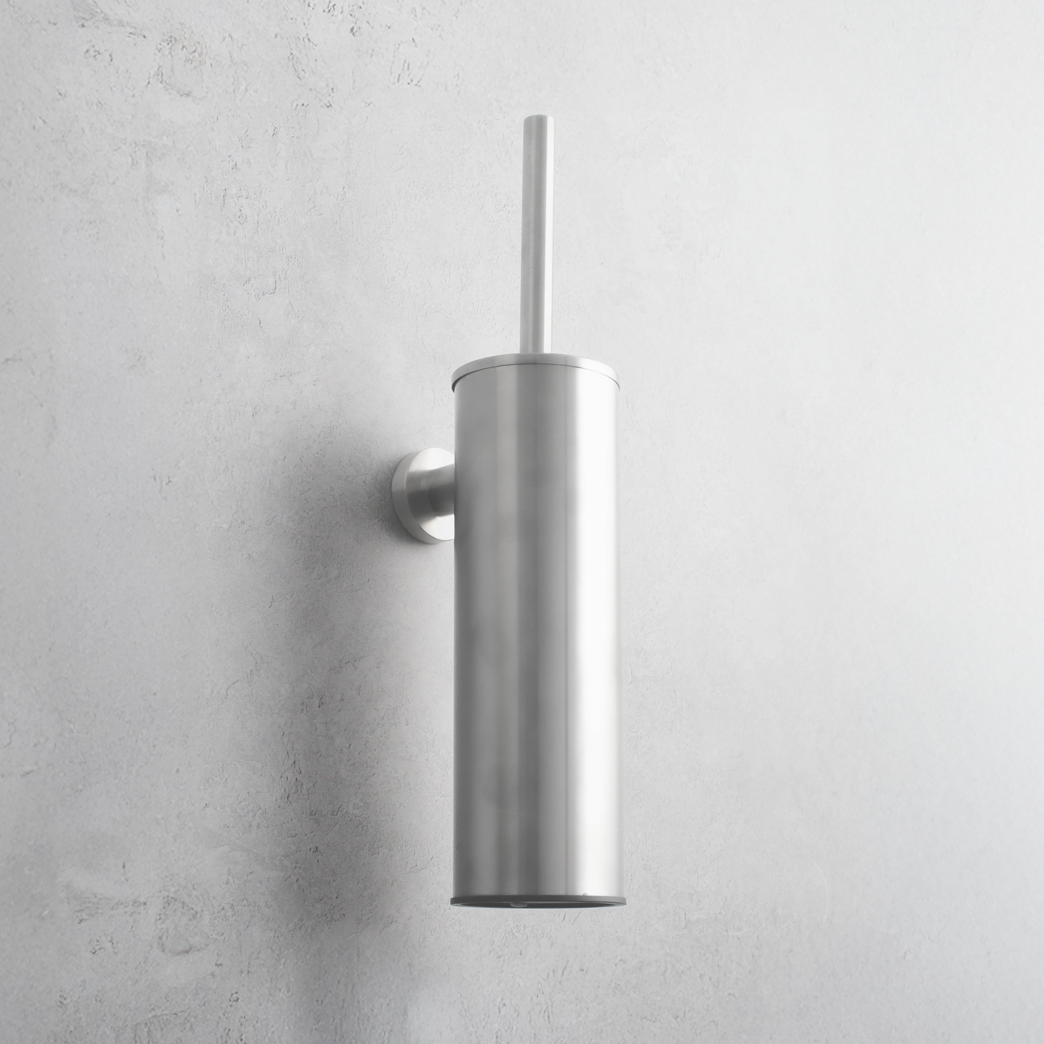 Brushed Silver Toilet Brush & Holder - Namie Home