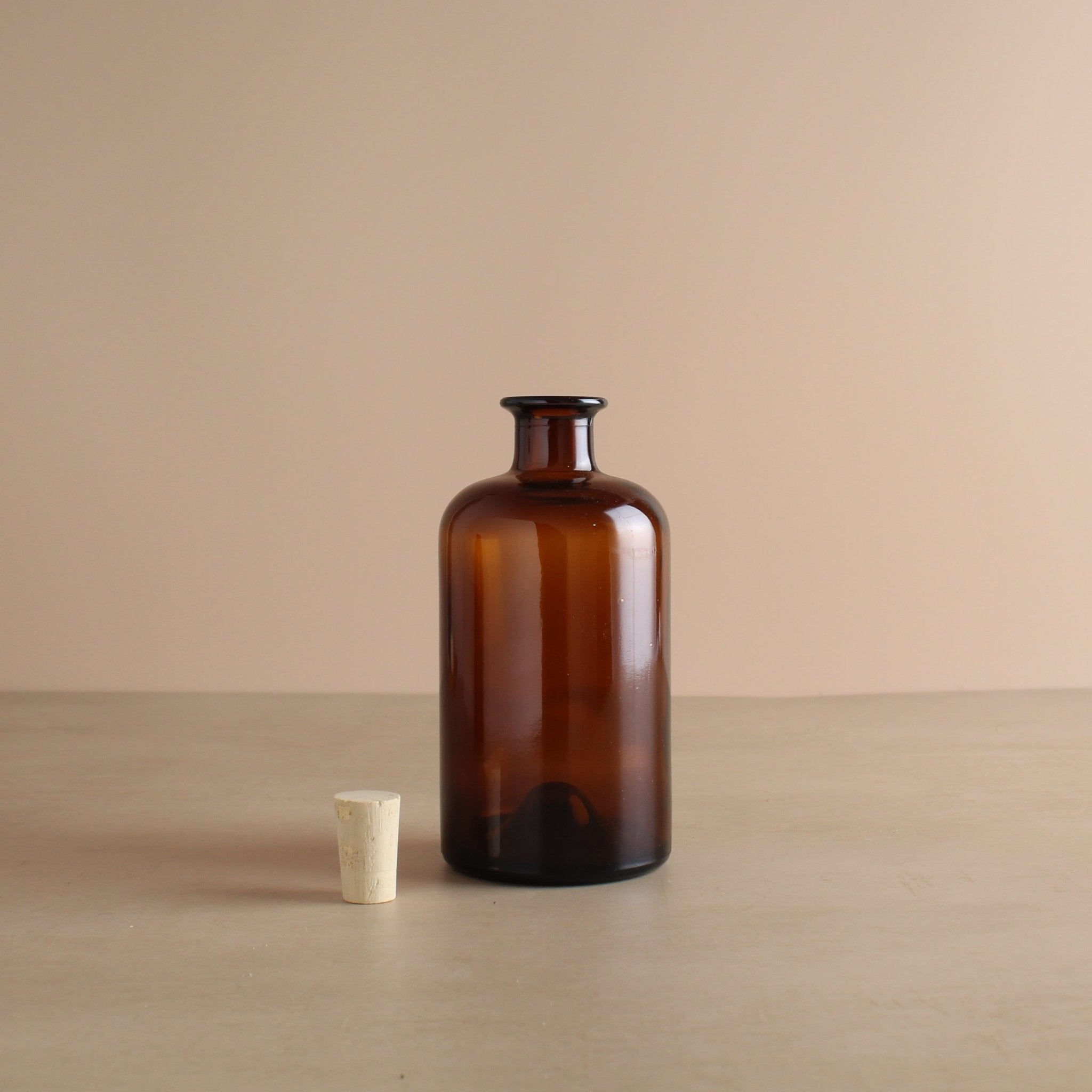 Amber Glass Pharmacy Bottle - Namie Home