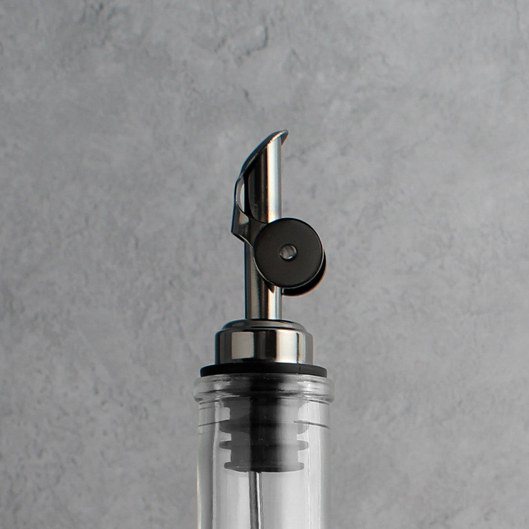 Clear Glass Tall Neck Oil Bottle - Namie Home