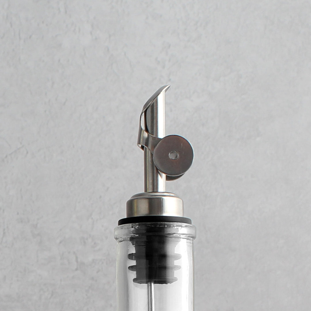 Clear Glass Tall Neck Oil Bottle - Namie Home