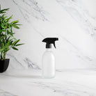 Frosted White Glass Spray Bottle - Namie Home