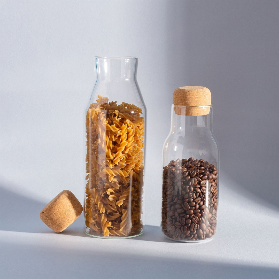 Glass Jar With Cork Lid - Namie Home