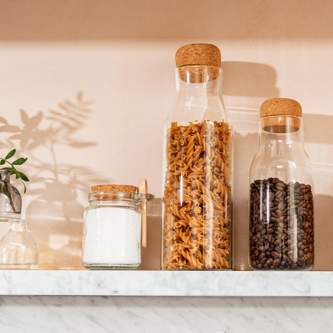 Glass Jar With Cork Lid - Namie Home